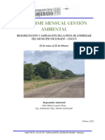 Informe Mensual - Residencia Ambiental