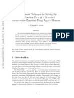 Finite Element Technique For Solving The Stream Function Form of A Linearized Navier-Stokes Equations Using Argyris Element