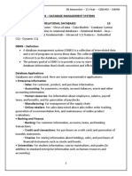 Vec - Cse IV Semester - II Year - CS8492 - DBMS