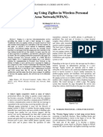 Wireless Paging Using Zigbee in Wireless Personal Area Network (Wpan)