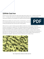 Fig 1 Typical Micro Structure of White Cast Iron