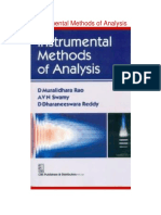 Instrumental Methods of Analysis