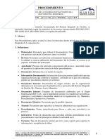 Procedimiento de Control de Documentos PDF