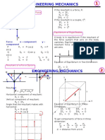 Engineering Mechanics Formulas