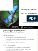 Mendelian Genetics:: The Laws of Inheritance