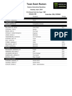 Team Event Rosters: Starcom Racing Vehicle # 00