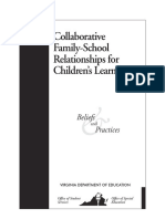 Collaborative Family-School Relationships For Children's Learning