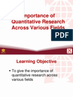 Importance of Quantitative Research Across Various Fields