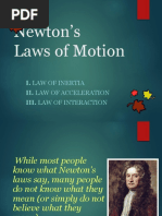 Newtons Laws of Motion