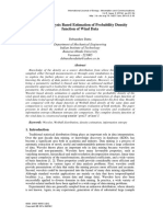 Wavelet Analysis Based Estimation of Probability Density Function of Wind Data