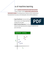 Types of Machine Learning: Supervised Learning: The Computer Is Presented With Example Inputs and Their