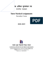 Tutor Marked Assignment (TMA) Secondary Course 2018 19 PDF