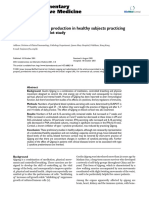 Changes in Cytokine Production in Healthy Subjects Practicing Guolin Qigong: A Pilot Study