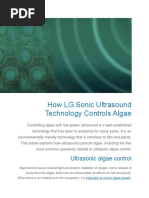 How LG Sonic Ultrasound Technology Controls Algae