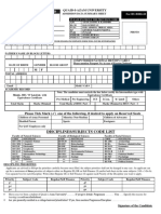 Registration # / Tracking ID: Disciplines/Subjects Code List