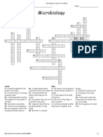 Microbiology Crossword - WordMint Ans