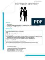 Passing On Information Informally: Lesson C1