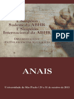 Anais Simpósio Da ABHR PDF