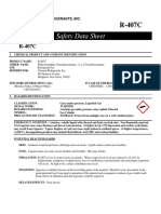 MSDS Refrigerant R407C