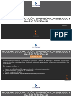 Capacitacion Supervision Liderazgo y Manejo de Personal