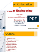 Subject Orientation: Radar Engineering