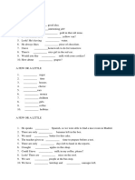 English Grammar Exercise A An Some Any Many Much