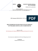 Recommendations For Fatigue Design of Welded Joints and Components