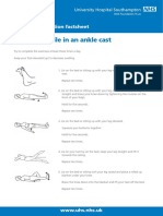 Exercises While in An Ankle Cast Patient Information