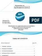 Banking Management System: Presentation On