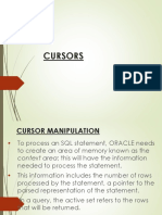 Cursors Lecture