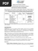 Reservat Ion Date, Time and Venue of Walk in Selections