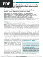 Withholding Versus Continuing Angiotensin-Converting Enzyme Inhibitors or Angiotensin II Receptor Blockers Before Noncardiac Surgery