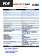 Fast and Facts - Biology: Important Points Example and Its Details