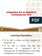 1 Integrative Art As Applied To Contemporary Arts