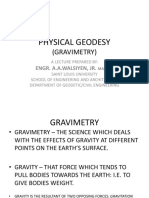 PHYSICAL GEODESY - Lecture