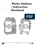 Maths Addition and Subtraction Workbook