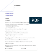 Presentation - Dialogues Grammar Point Grammar Exercises 1 Grammar Exercises 2 Dialogue Exercises