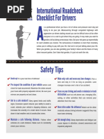 International Roadcheck Checklist For Drivers: Buckle Upl