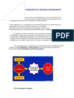 Concept of Core Competence in Strategic Management