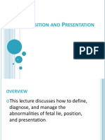 Etal Osition and Resentation