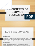 Principles of Impact Evaluation