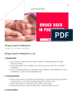 Drugsbank: Drugs Used in Pediatrics