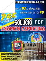 Examen Cepreuna 18 de Marzo - Area de Biomedicas