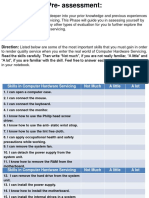 L1 Pre Assessment Skill Test