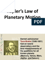 Kepler's Law of Planetary Motion