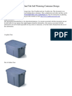 The Dual Tub Self Watering Container Design: Legal Disclaimer