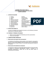 Informe Psicológico - WISC