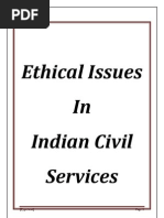 Ethical Issues in Indian Civil Services