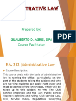 Introductory Lecture To Administrative Law