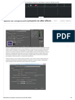 Ajustes de Composicion y Proyecto en After Effects